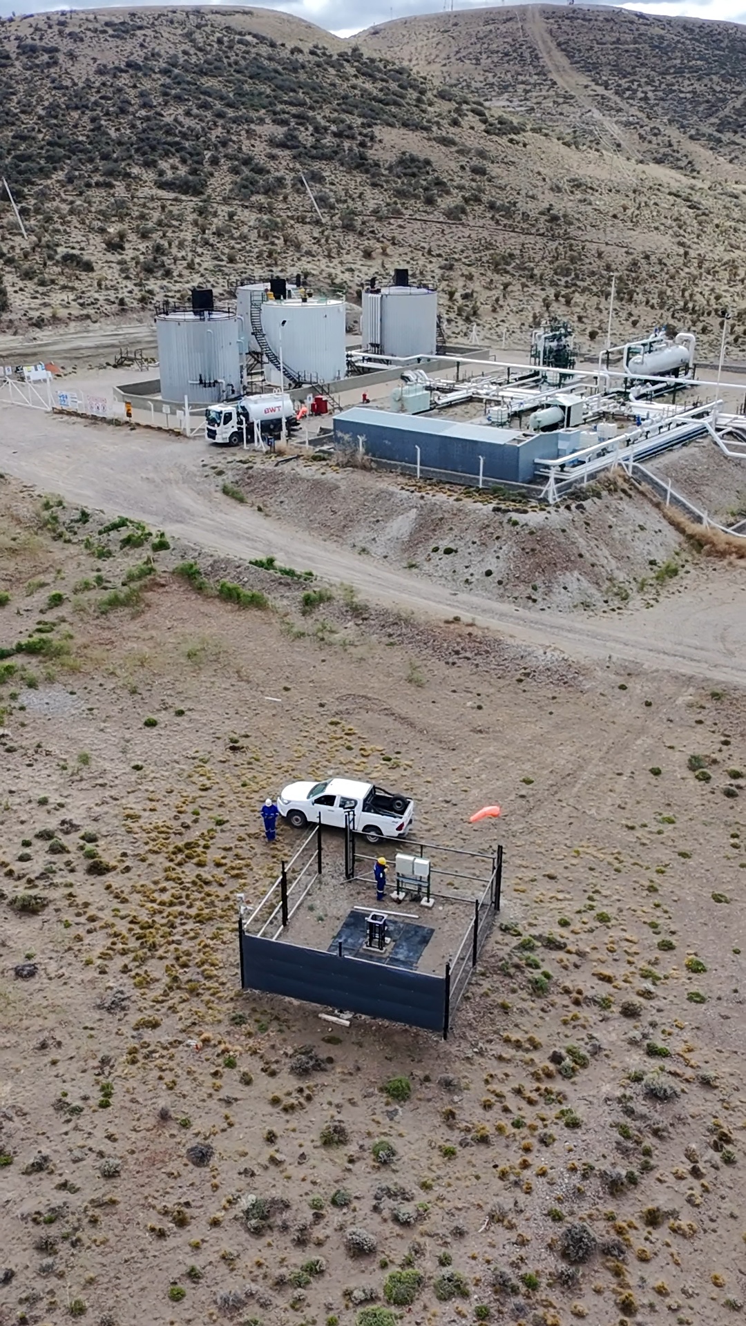 Drone realizando inspección técnica